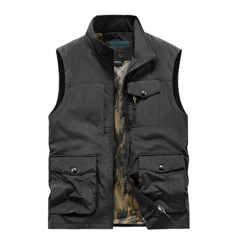 【มีช่องกระเป๋าหลายช่องและจุของได้มาก เหมาะกับทุกสัดส่วน】เสื้อกั๊กผู้ชายระดับไฮเอนด์ใหม่ปี 2025 นี้