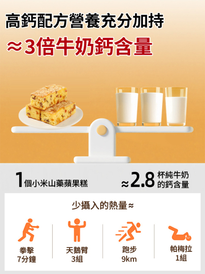 【軟糯低脂】小米山藥蘋果糕