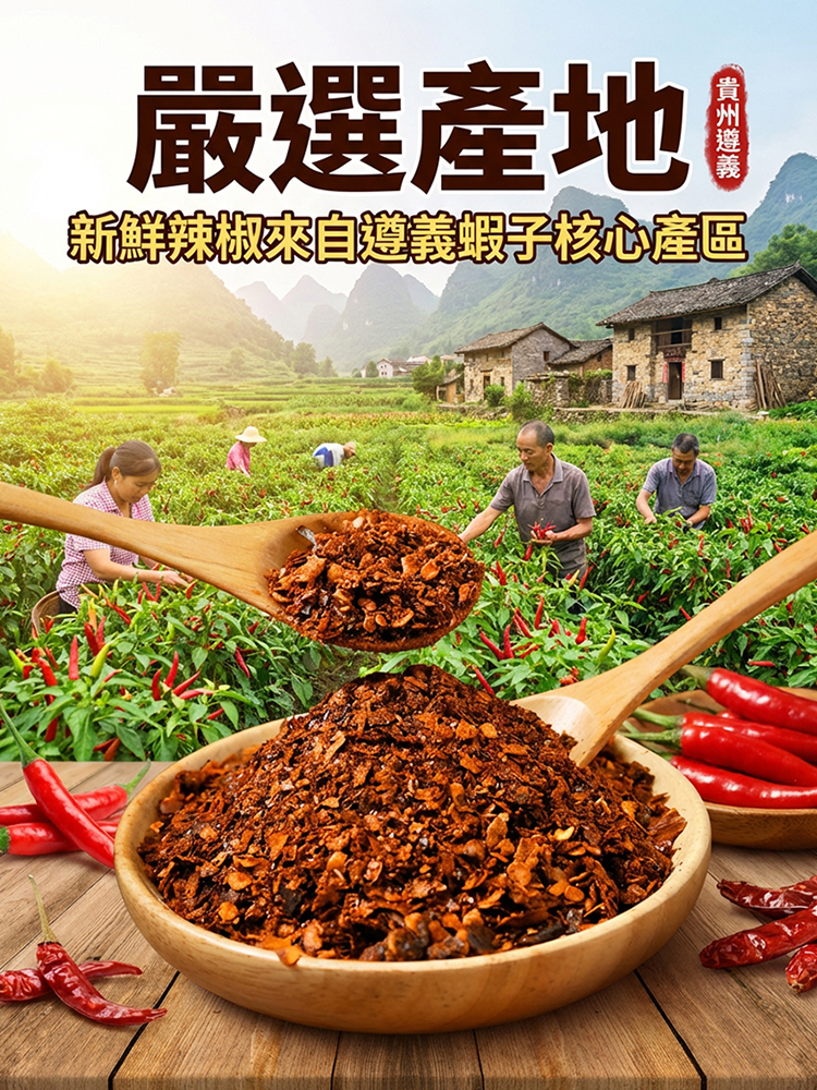 【水煮菜神器】貴州特產糊辣椒麵
