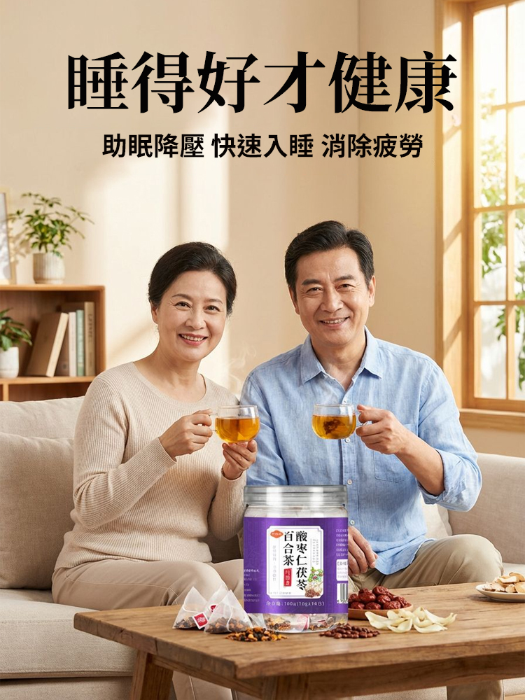 入睡超有感丨酸棗仁百合茯苓養生茶現折免運丨高 CP 值助眠神器丨秒變深層好眠丨全台熱銷天然草本調理必收