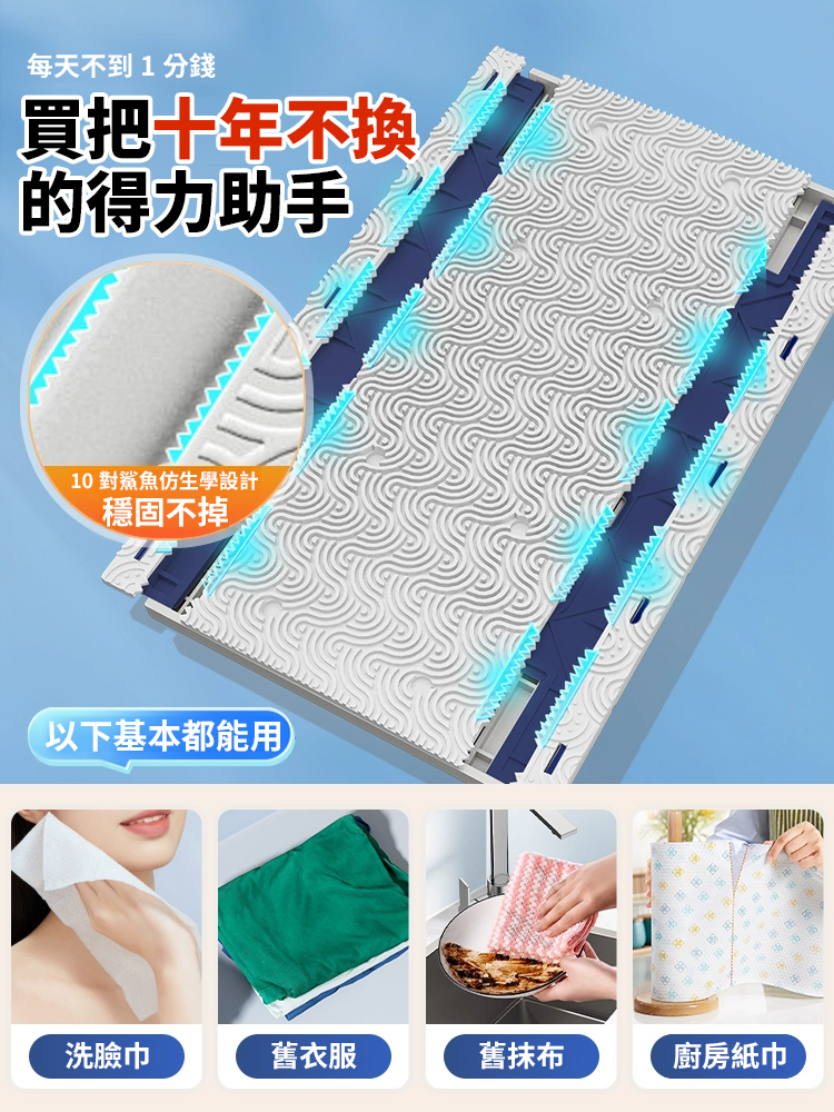 懶人自動夾布拖把洗臉巾清潔拖把免手洗衛生間