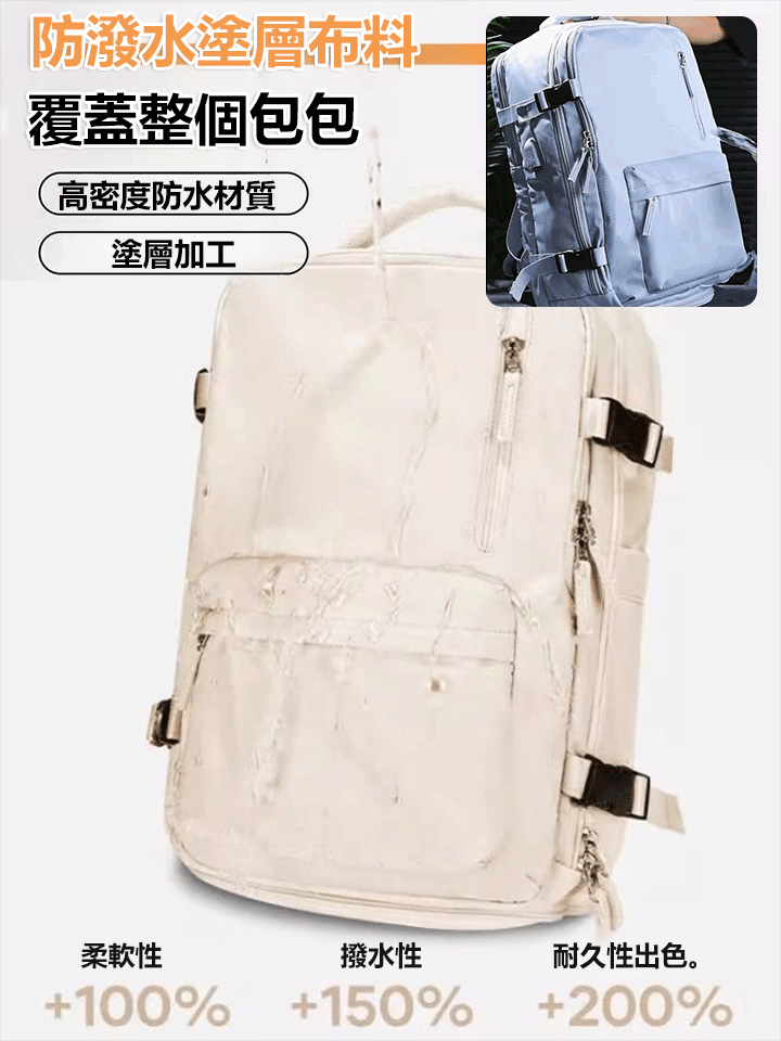 【可充電】大容量旅行多功能背包
