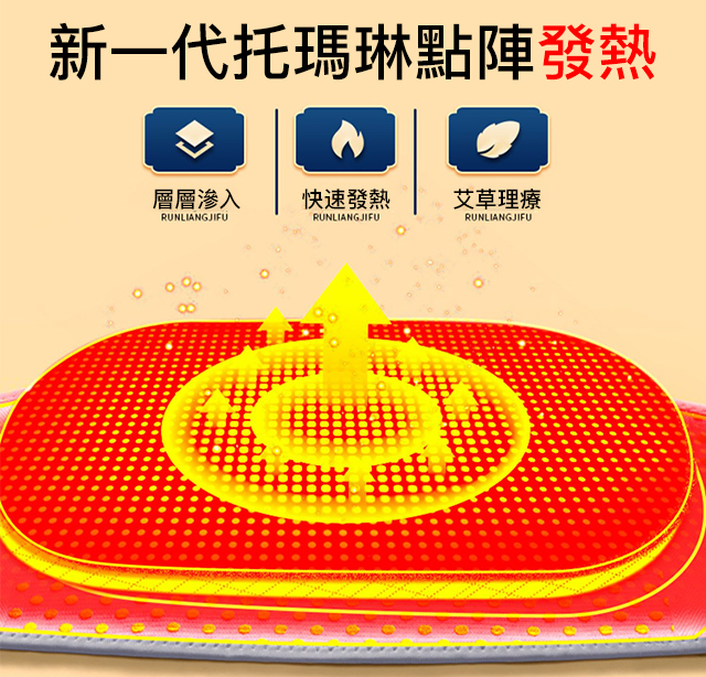 發熱保暖可調節艾草護腰