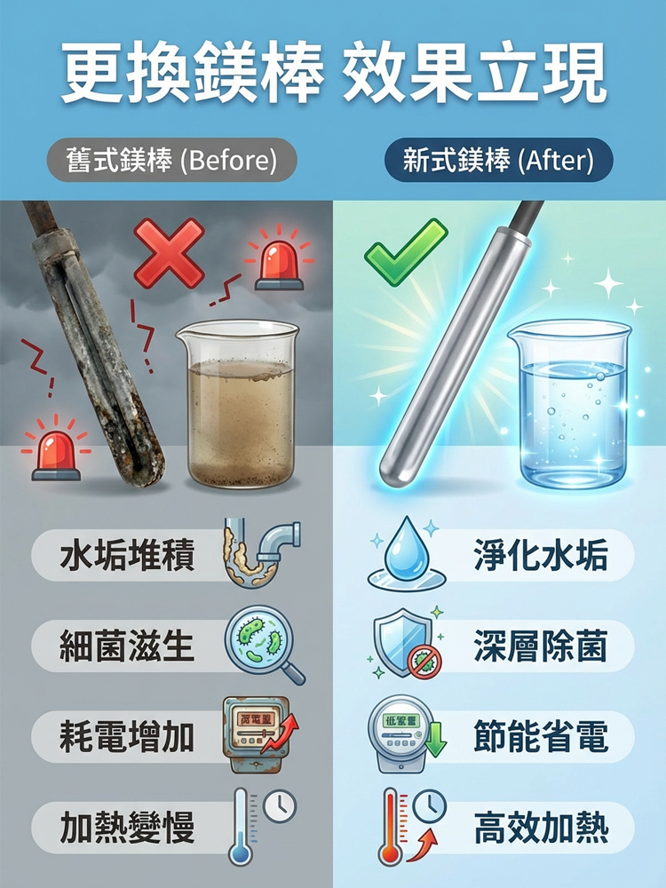 通用鎂棒電熱水器