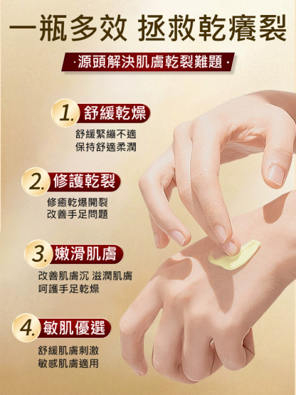 【專攻乾燥開裂】手足皸裂育