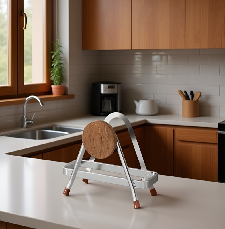 너도밤나무와 스테인리스가 조화된 세련된 디자인