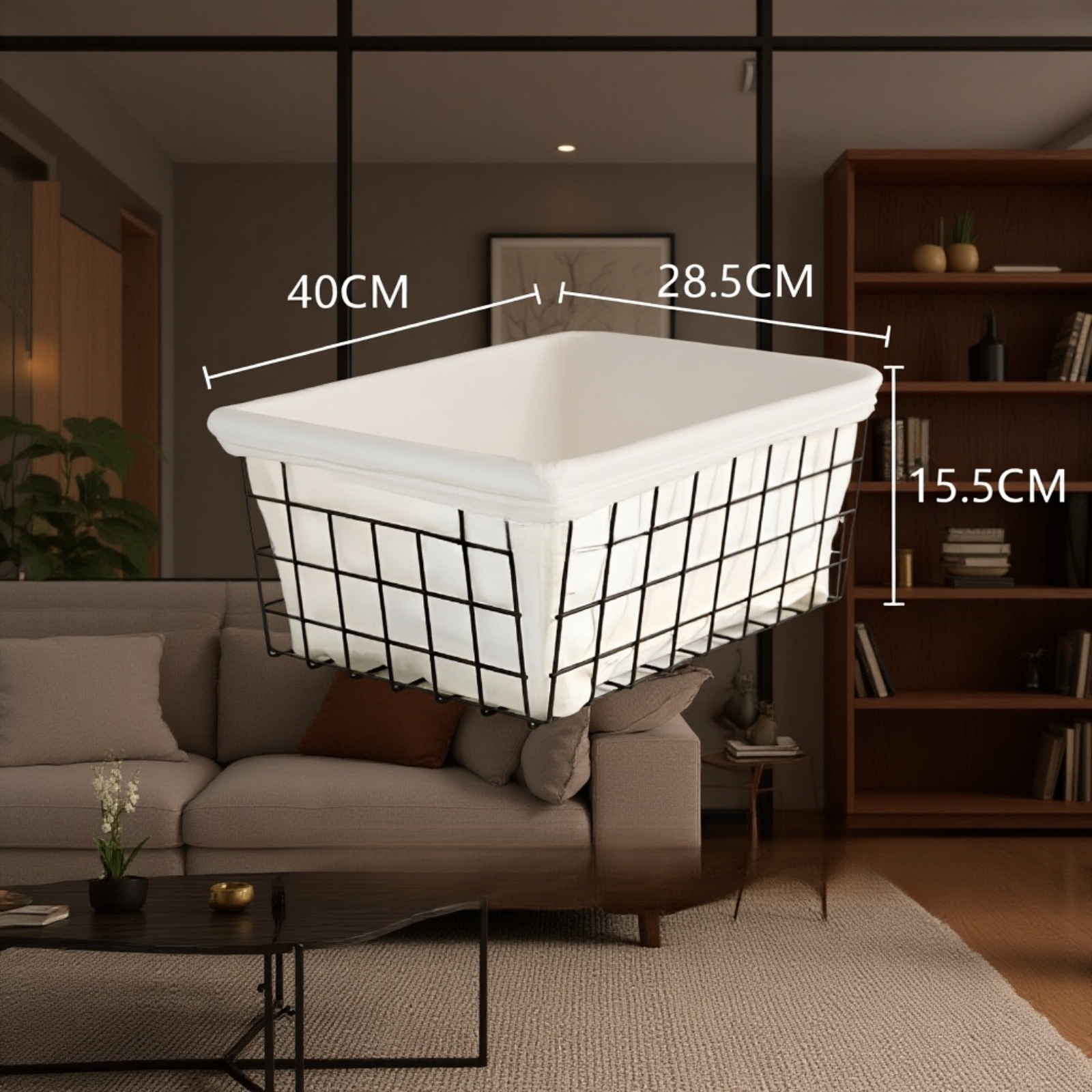 거실에 어울리는 과일바구니 보관 바구니