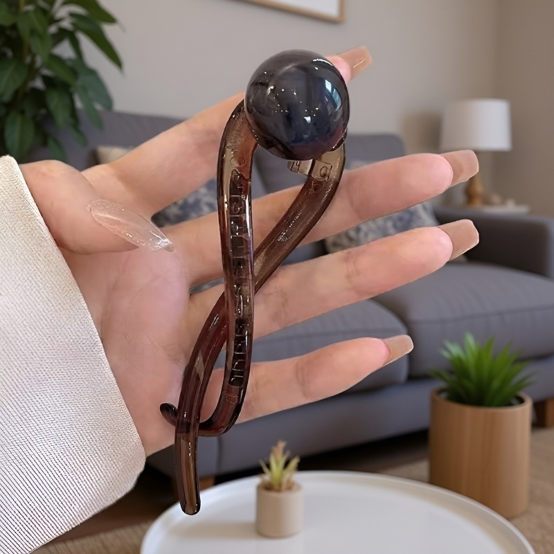 一字扭扭髮夾多角度展示