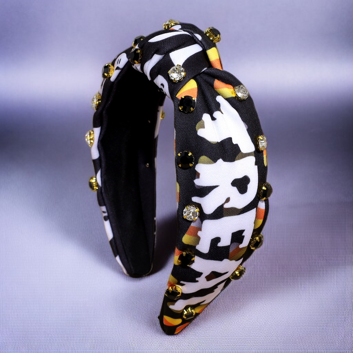 閃亮水鑽高顱髮箍近拍