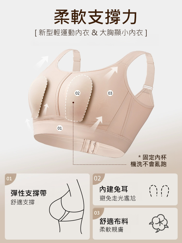 【提拉神器】防下垂無痕文胸
