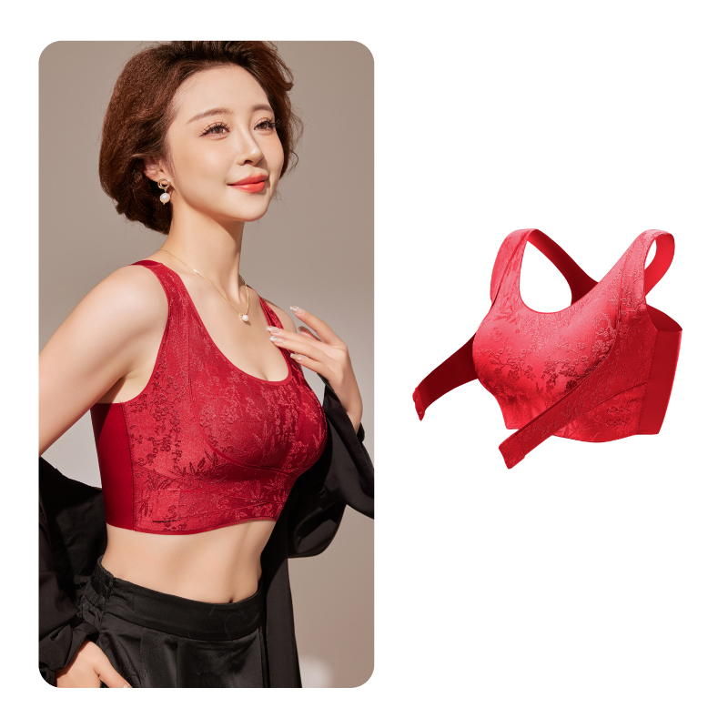 高級典雅前扣提拉聚攏美背文胸
