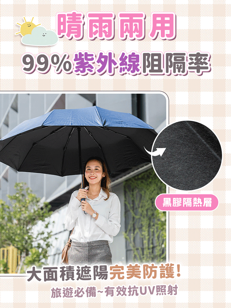 【晴雨兩用】超輕鉛筆防曬傘