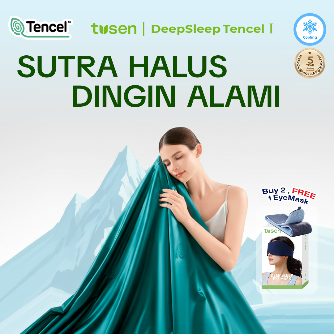 TUSEN DeepSleep Tencel I – Selimut Dingin Lembut Anti Panas Premium