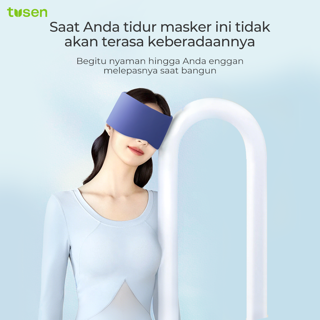 TUSEN DeepSleep Eyemask I Sleep Mask Dua Sisi Cooling & Soft Velcro Premium – TUE01