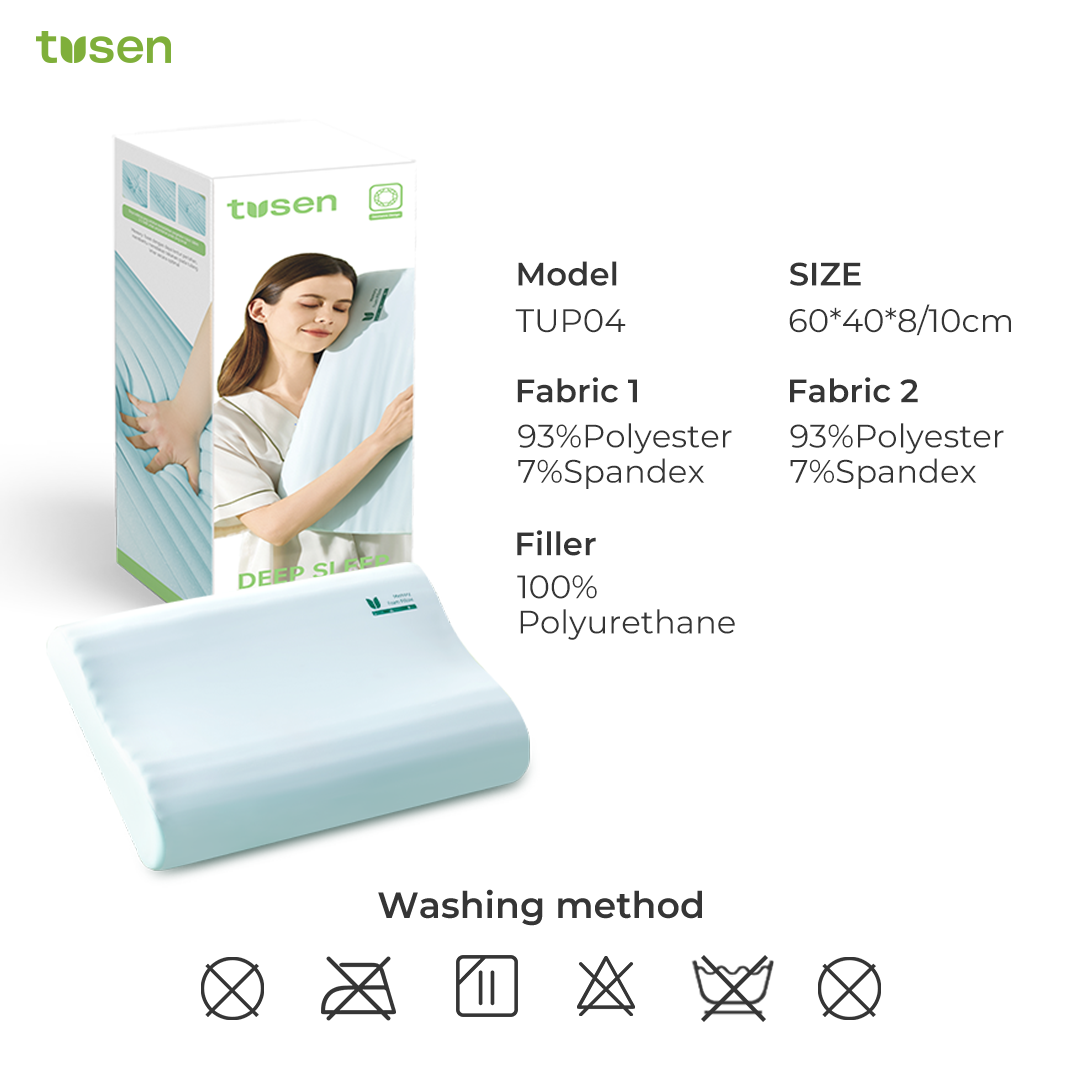 TUSEN DeepSleep Cloud 5+ – Bantal Memory Foam Ortopedik Premium 8/10cm