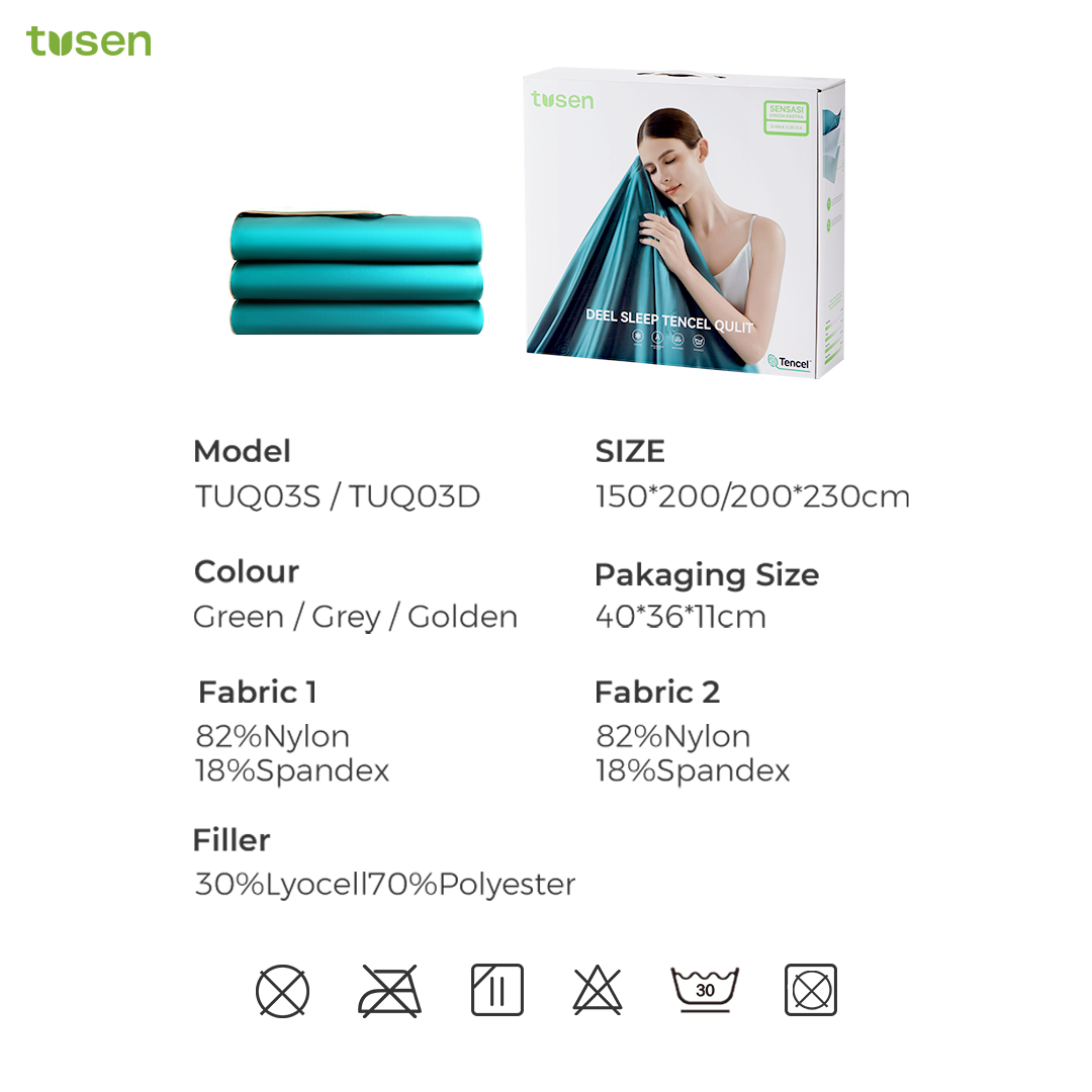 TUSEN DeepSleep Tencel I – Selimut Dingin Lembut Anti Panas Premium