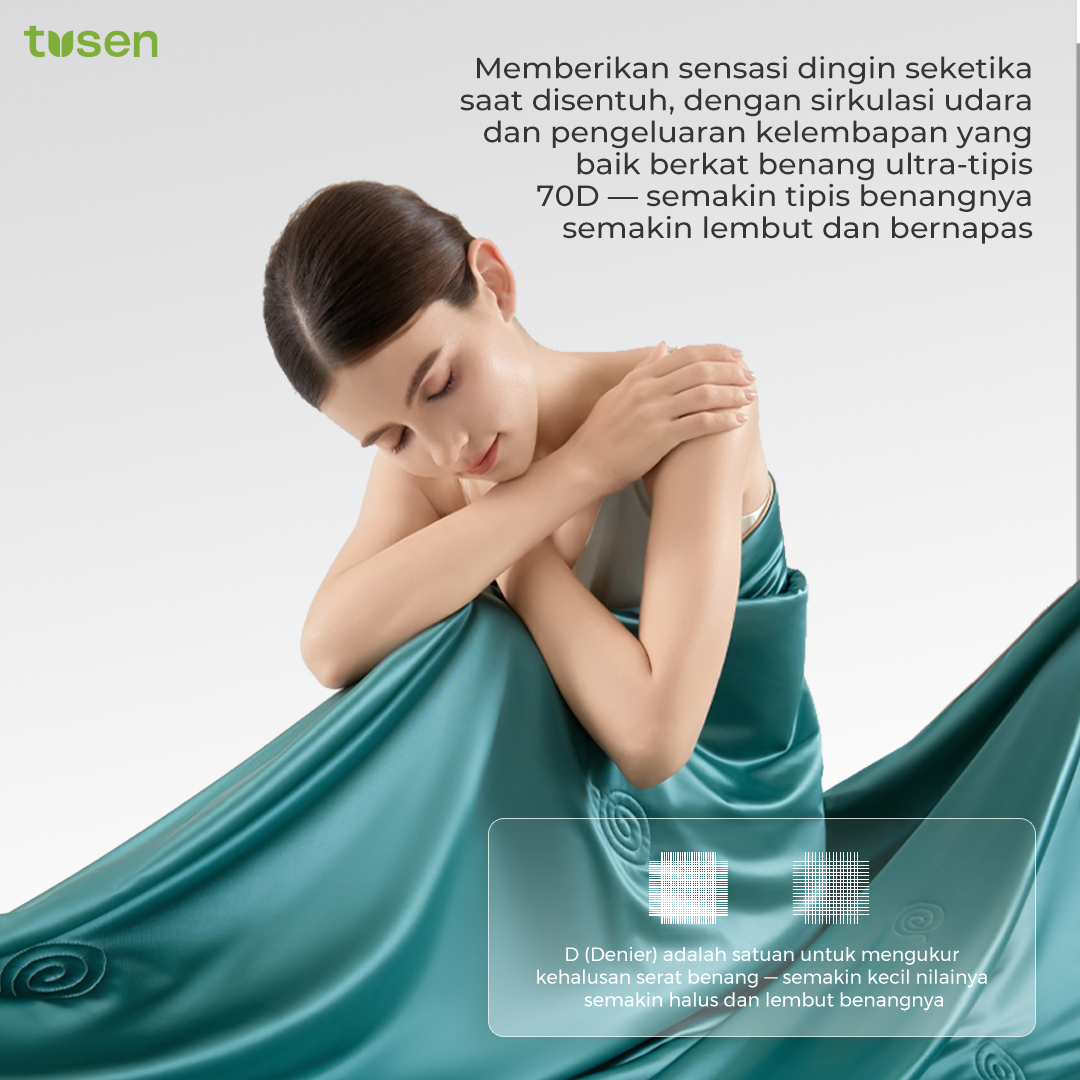 TUSEN DeepSleep Tencel I – Selimut Dingin Lembut Anti Panas Premium