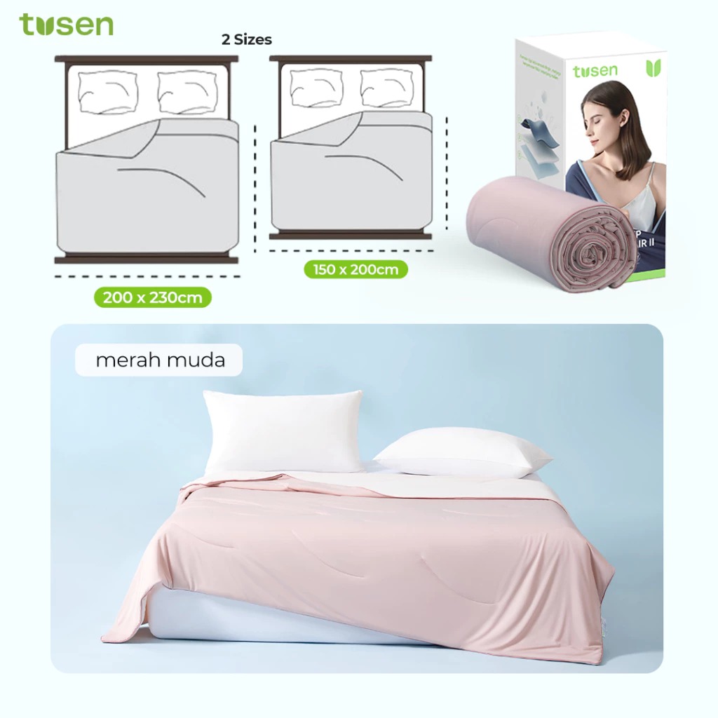 TUSEN DeepSleep Cooling II – Selimut Dua Sisi Dual Sensation