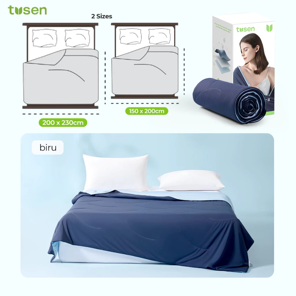 TUSEN DeepSleep Cooling II – Selimut Dua Sisi Dual Sensation