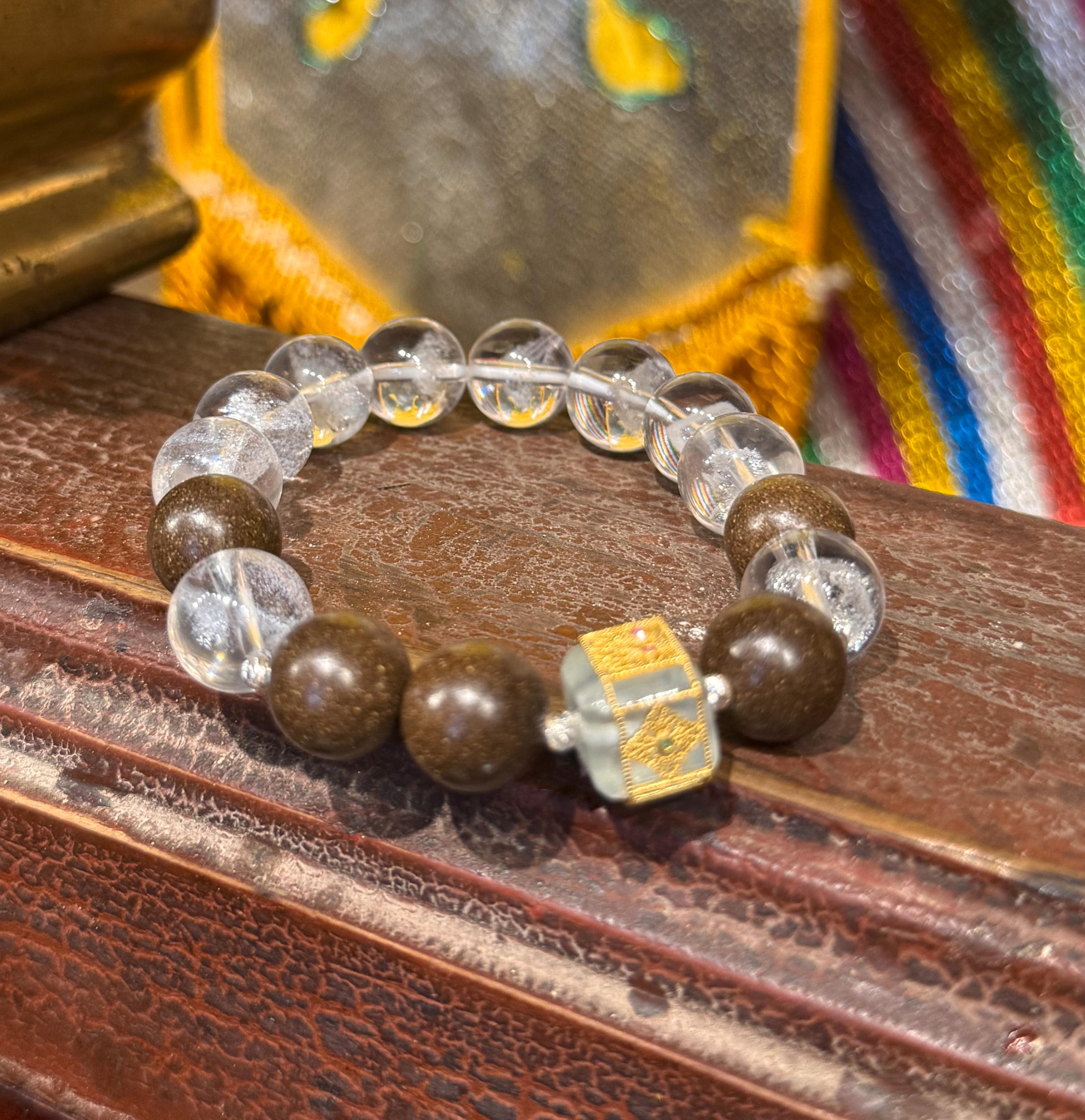 人参香珠水晶手串 12