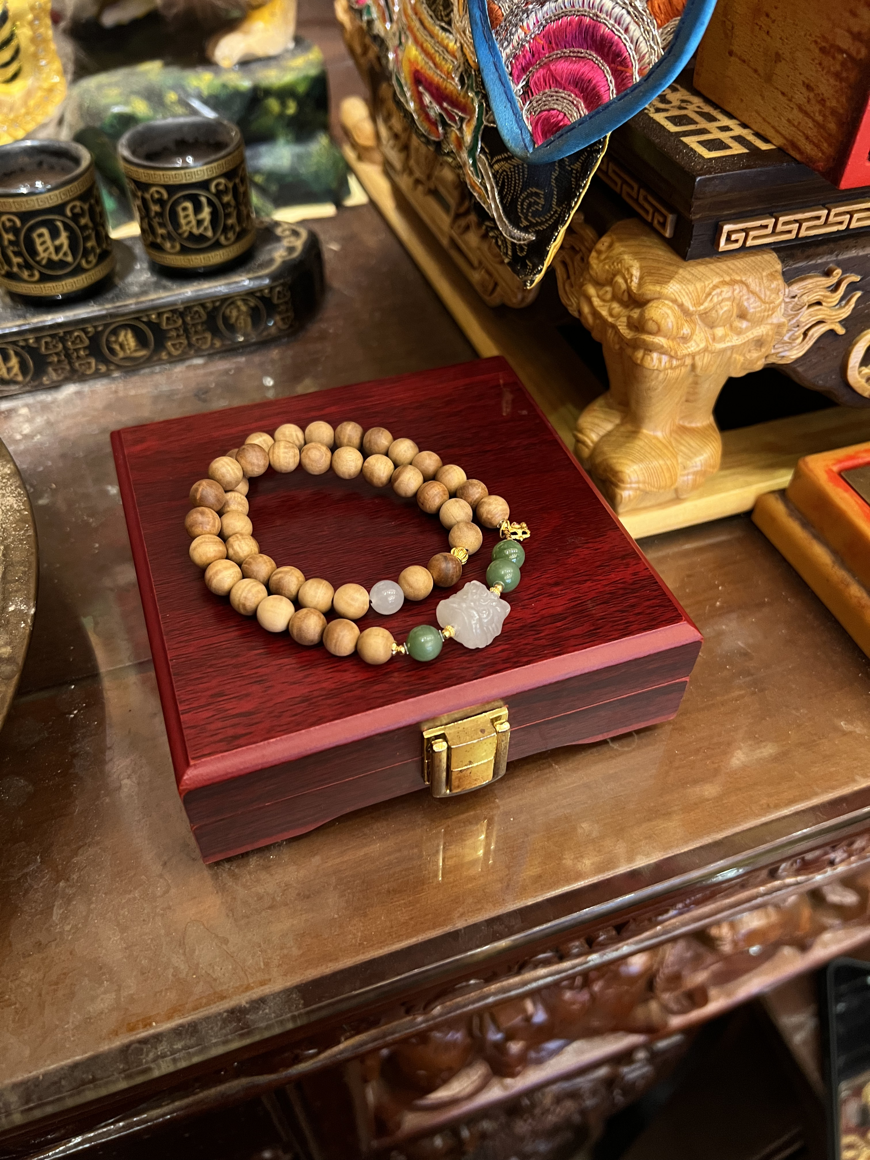 醒狮手串双圈 | 祥瑞守护，招财辟邪✨