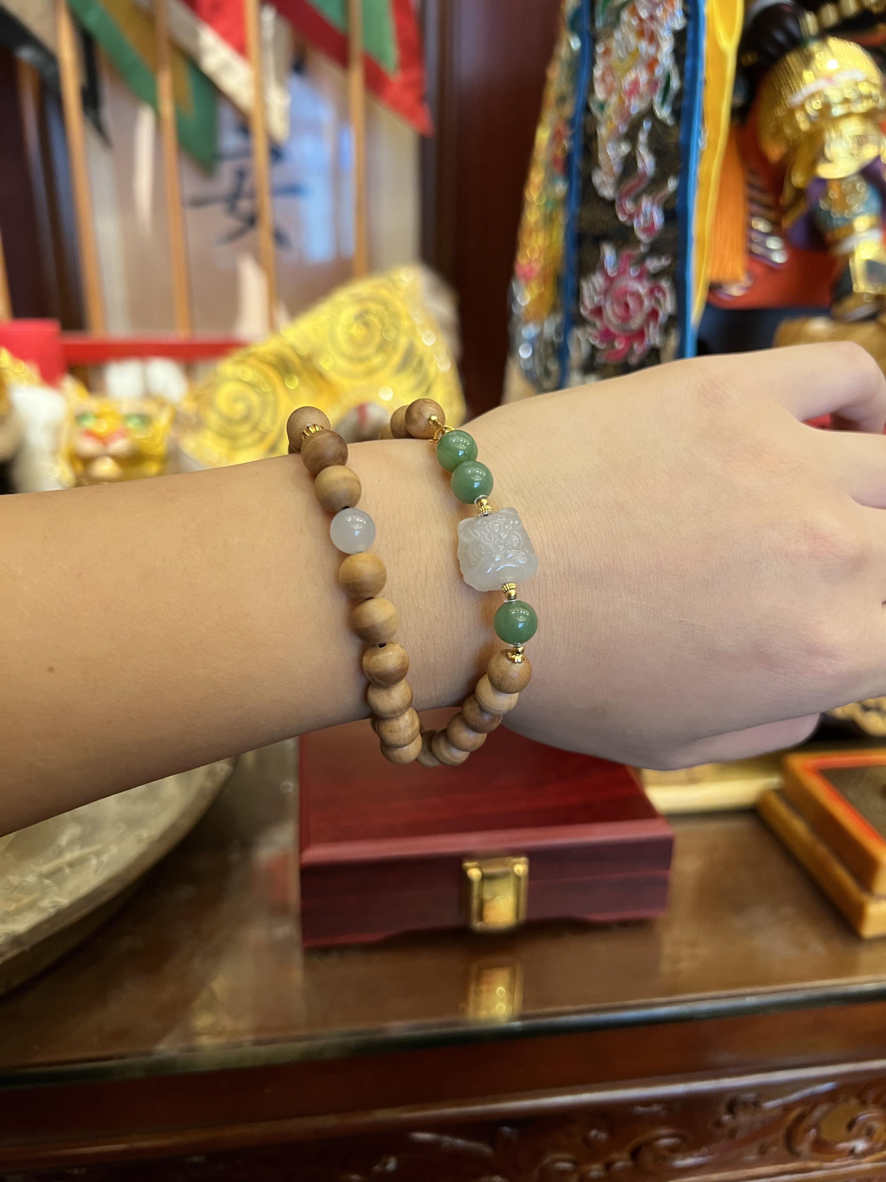 醒狮手串双圈 | 祥瑞守护，招财辟邪✨