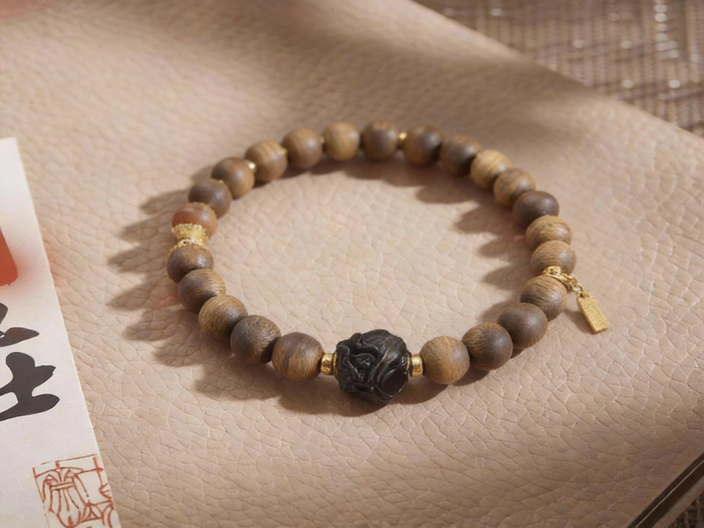 醒狮糖玉沉香手串｜狮佑祥瑞，香通玄境