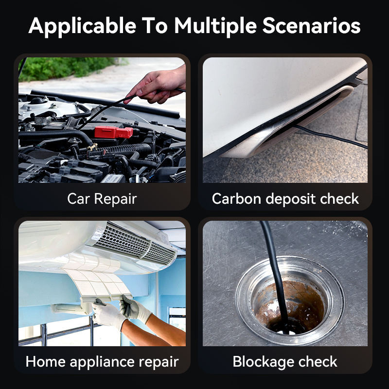 4.3" IPS 1080P Sewer Inspection Camera – 2MP Waterproof Industrial Endoscope