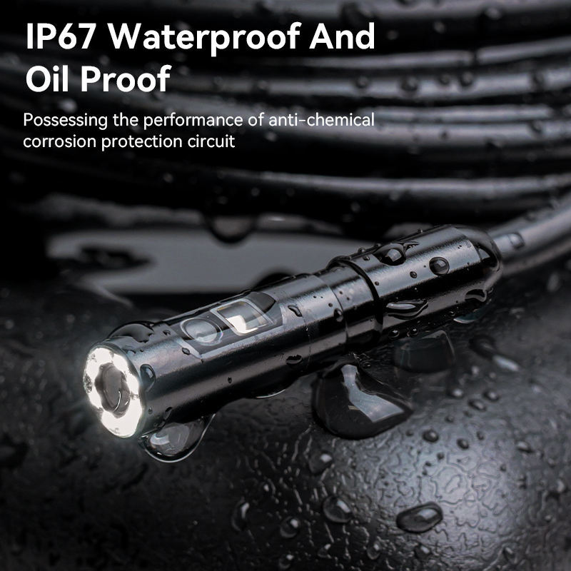 4.3" IPS 1080P Sewer Inspection Camera – 2MP Waterproof Industrial Endoscope