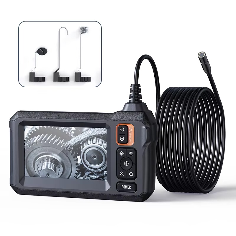4.3" IPS 1080P Sewer Inspection Camera – 2MP Waterproof Industrial Endoscope