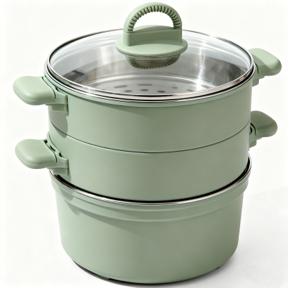 หม้อนึ่งขนาดเล็กสีกรมท่า