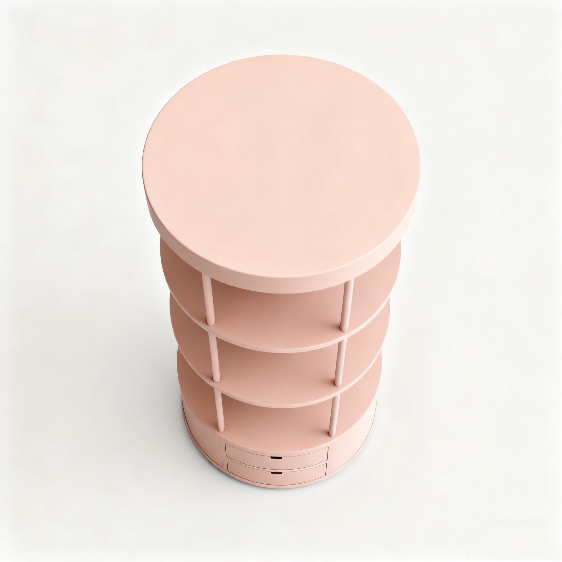 ชั้นจัดเก็บสีชมพูสุดน่ารัก