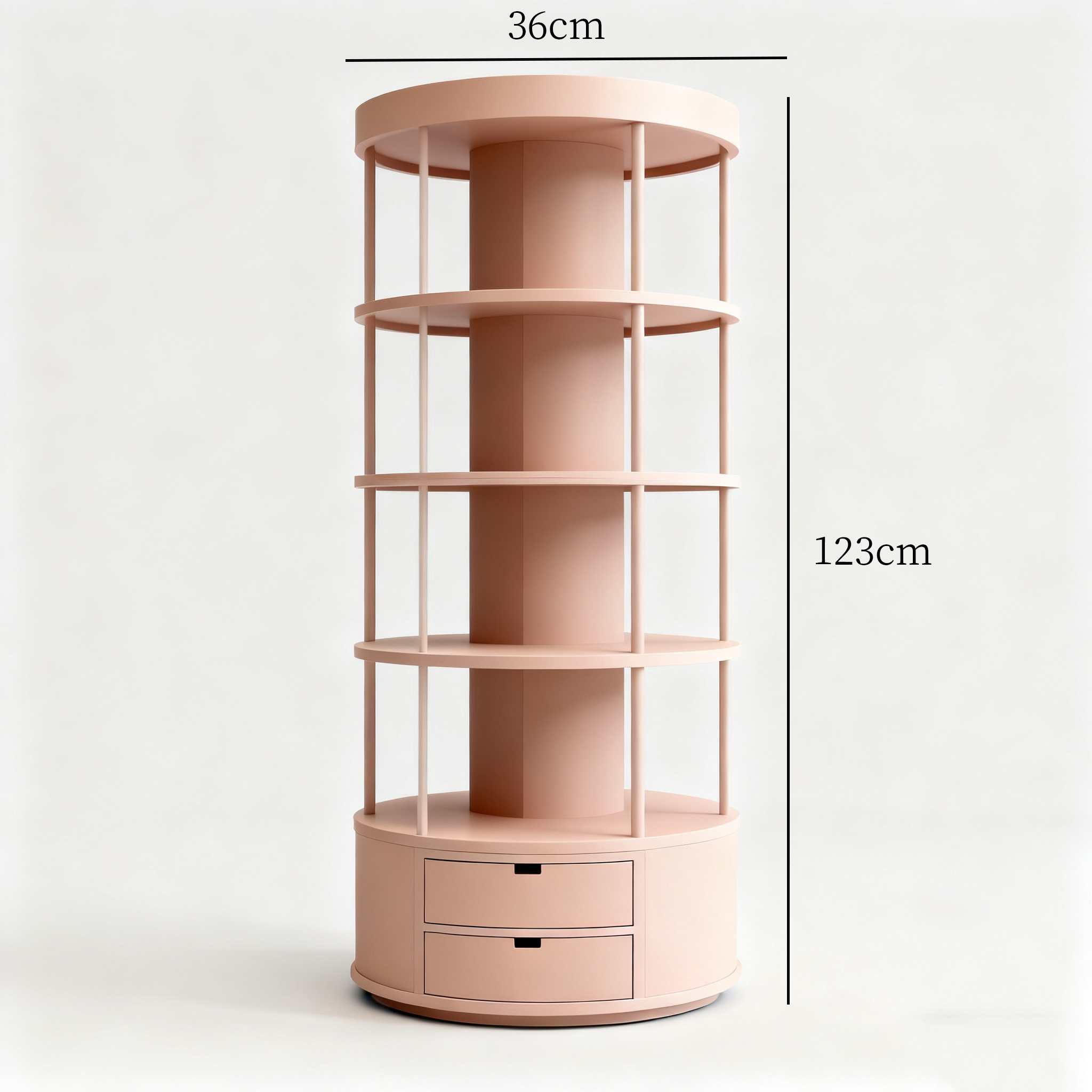 ชั้นจัดเก็บสีชมพูสุดน่ารัก