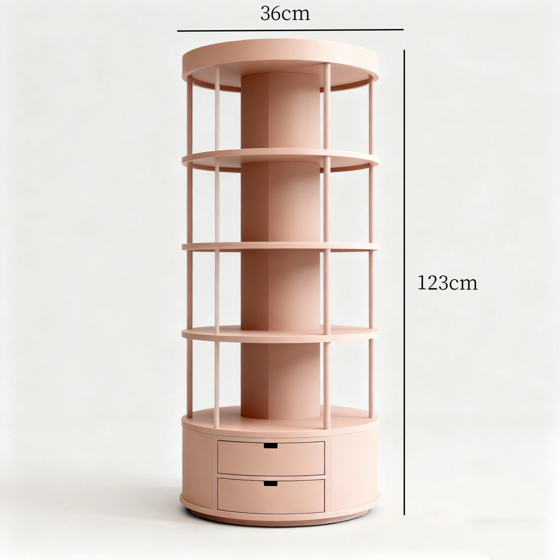 ชั้นจัดเก็บสีชมพูสุดน่ารัก