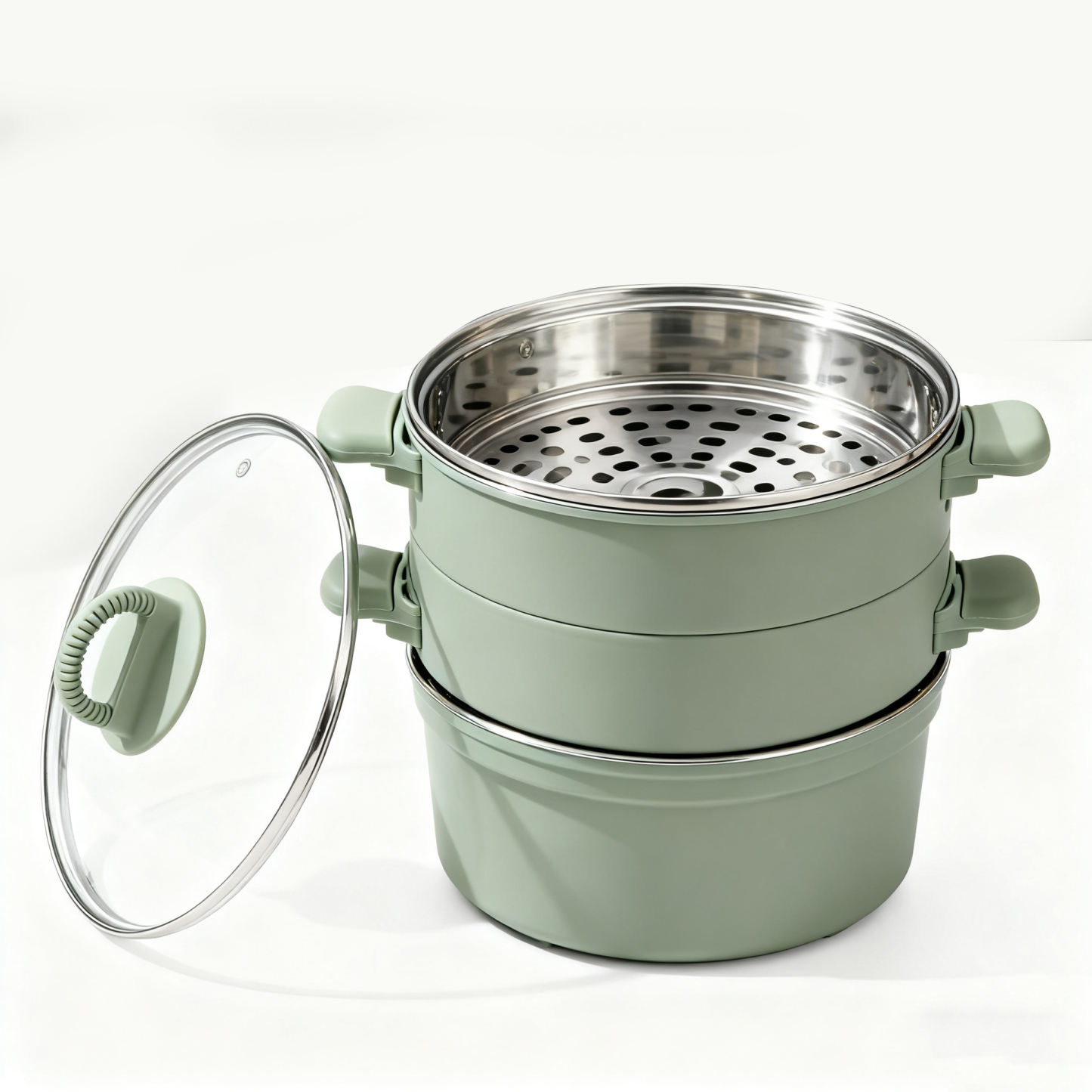 หม้อนึ่งขนาดเล็กสีกรมท่า