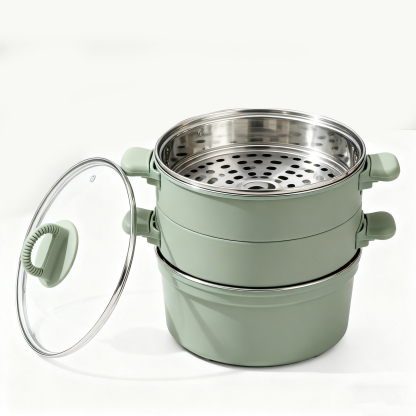 หม้อนึ่งขนาดเล็กสีกรมท่า