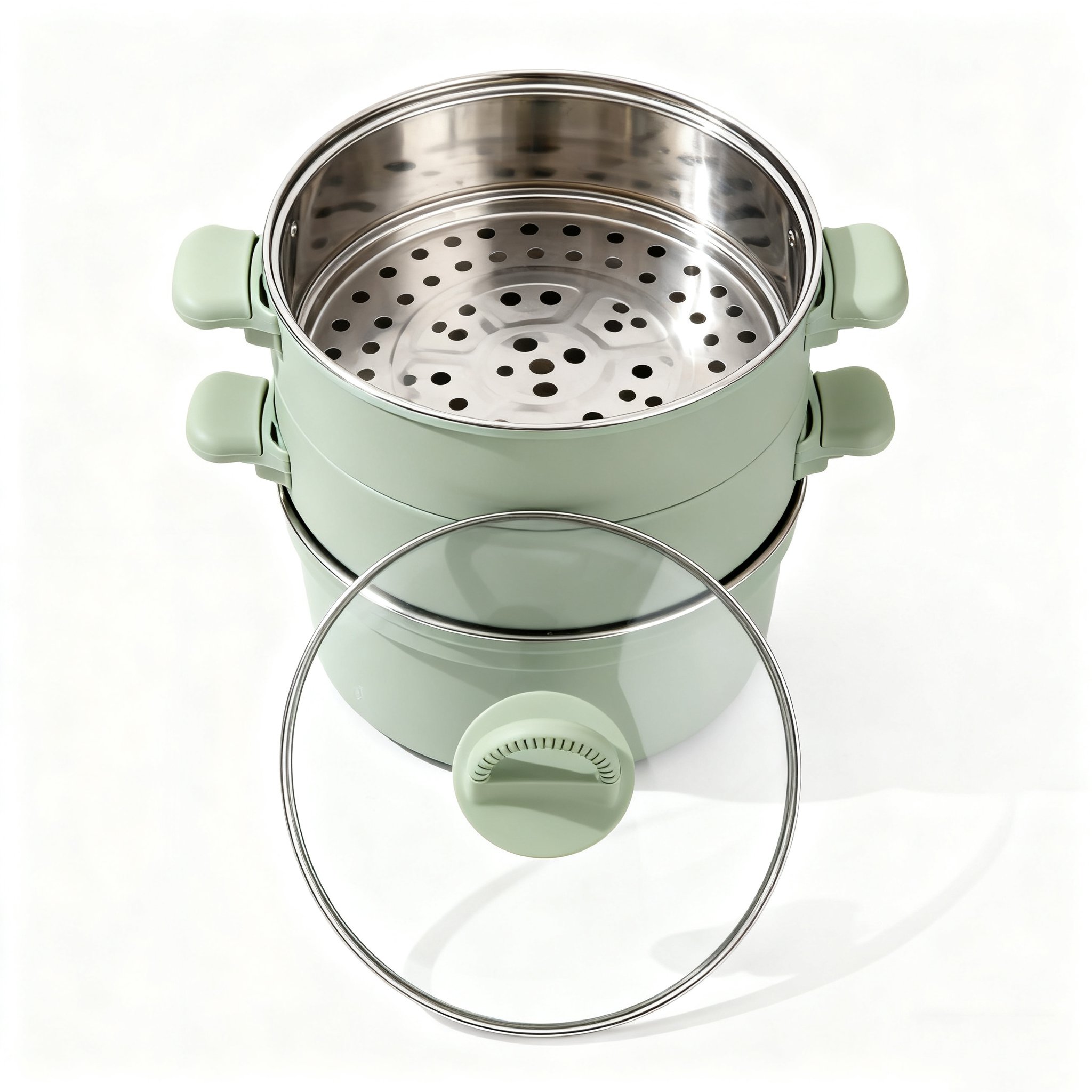 หม้อนึ่งไฟฟ้าขนาดเล็ก สีกรมท่า