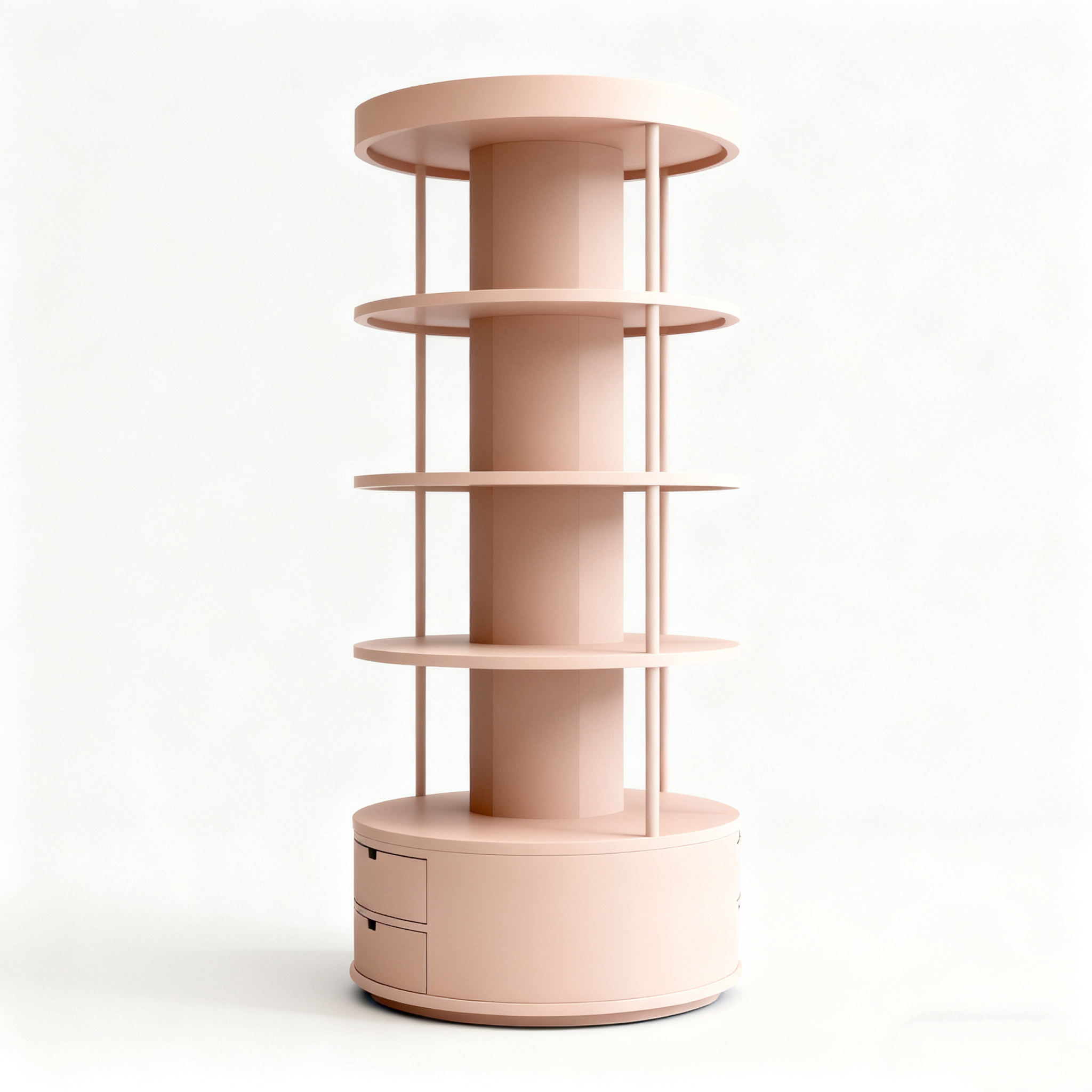 ชั้นจัดเก็บสีชมพูสุดน่ารัก