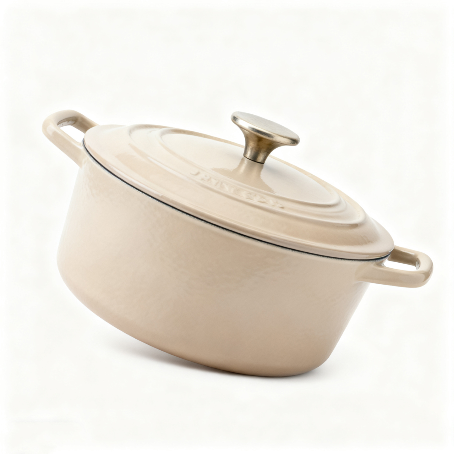 หม้ออีนาเมลสีขาวน้ำนม