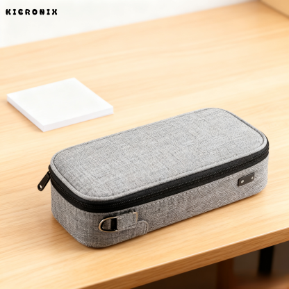 กระเป๋าเครื่องเขียน กระเป๋าใส่ดินสอผ้าแคนวาส ความจุขนาดใหญ่ (แพ็ค 4 ใบ)