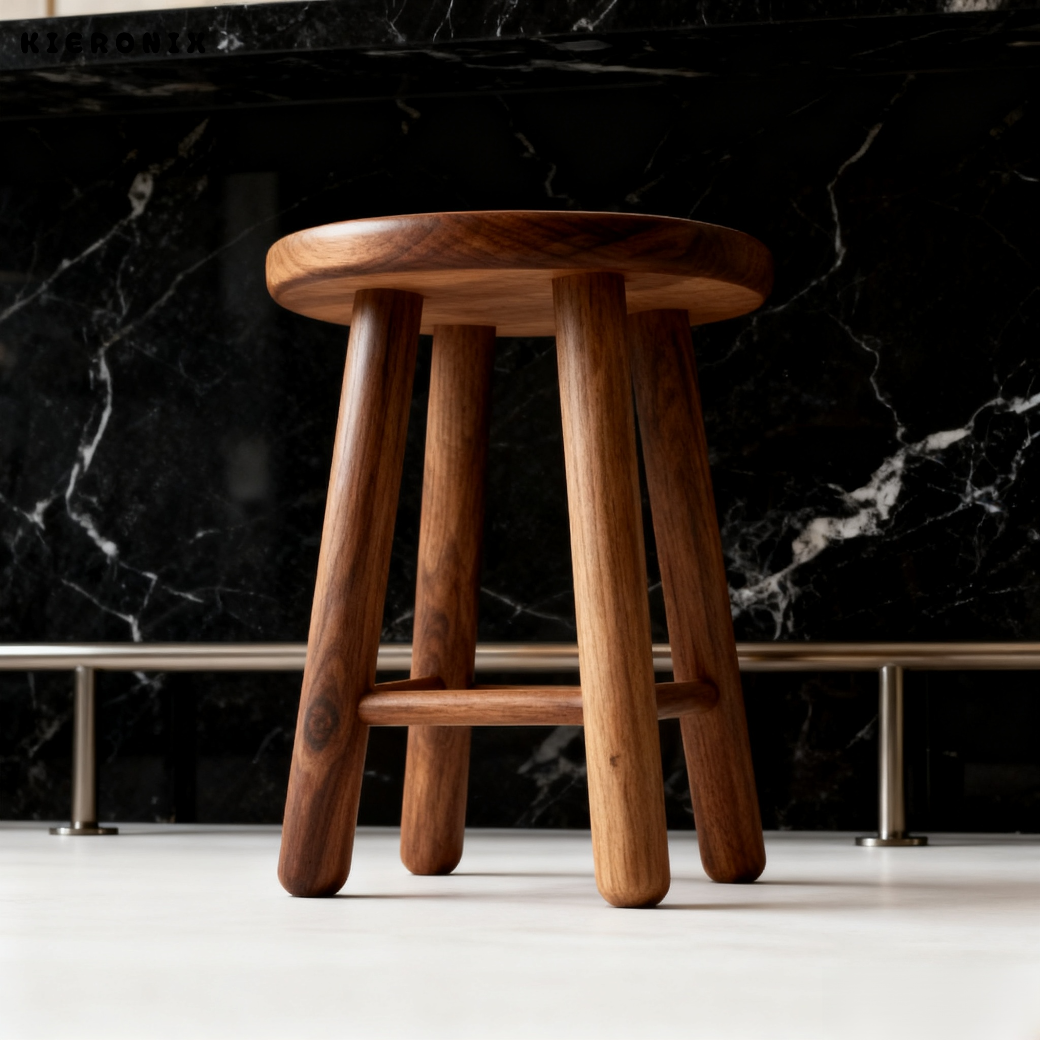 เก้าอี้ทรงกลมไม้เนื้อแข็งดีไซน์ทันสมัย