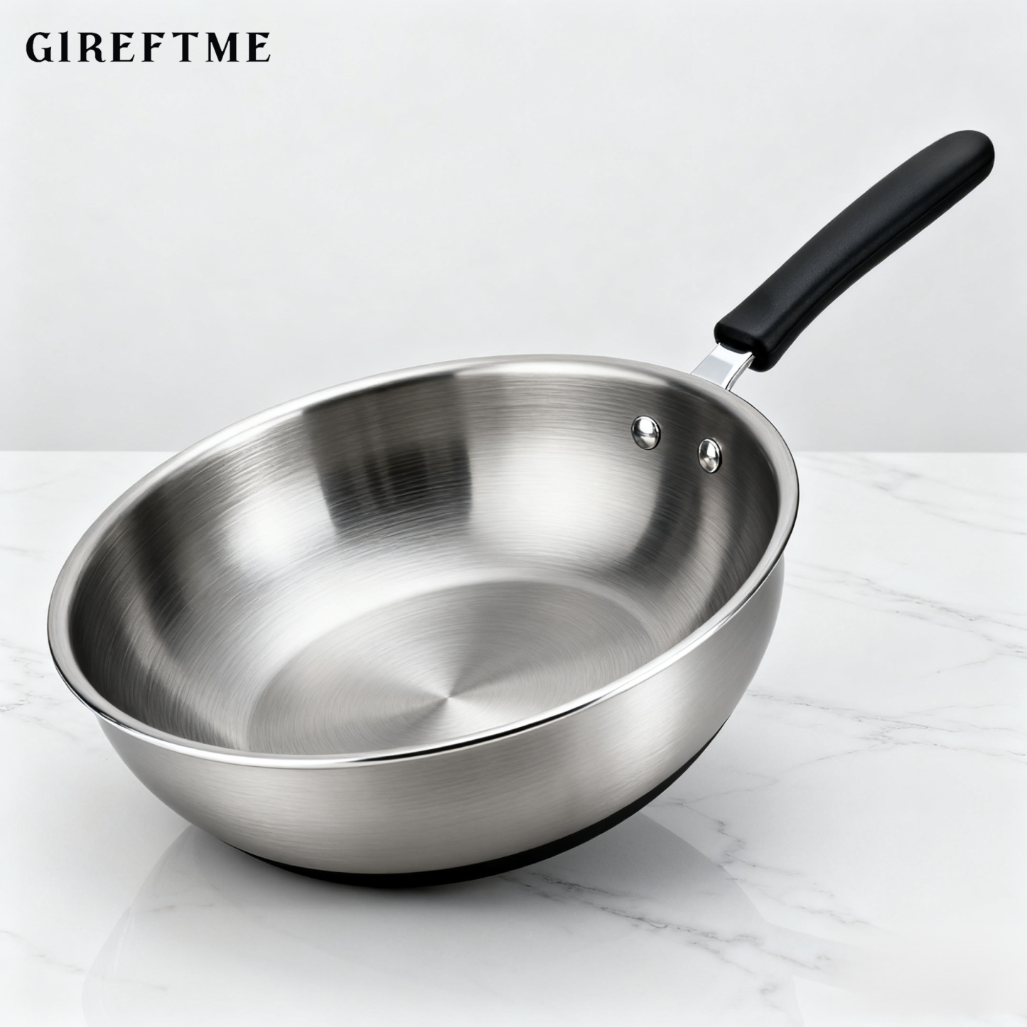 Gireftme316 스테인리스 스틸 원형 바닥 무코팅 냄비