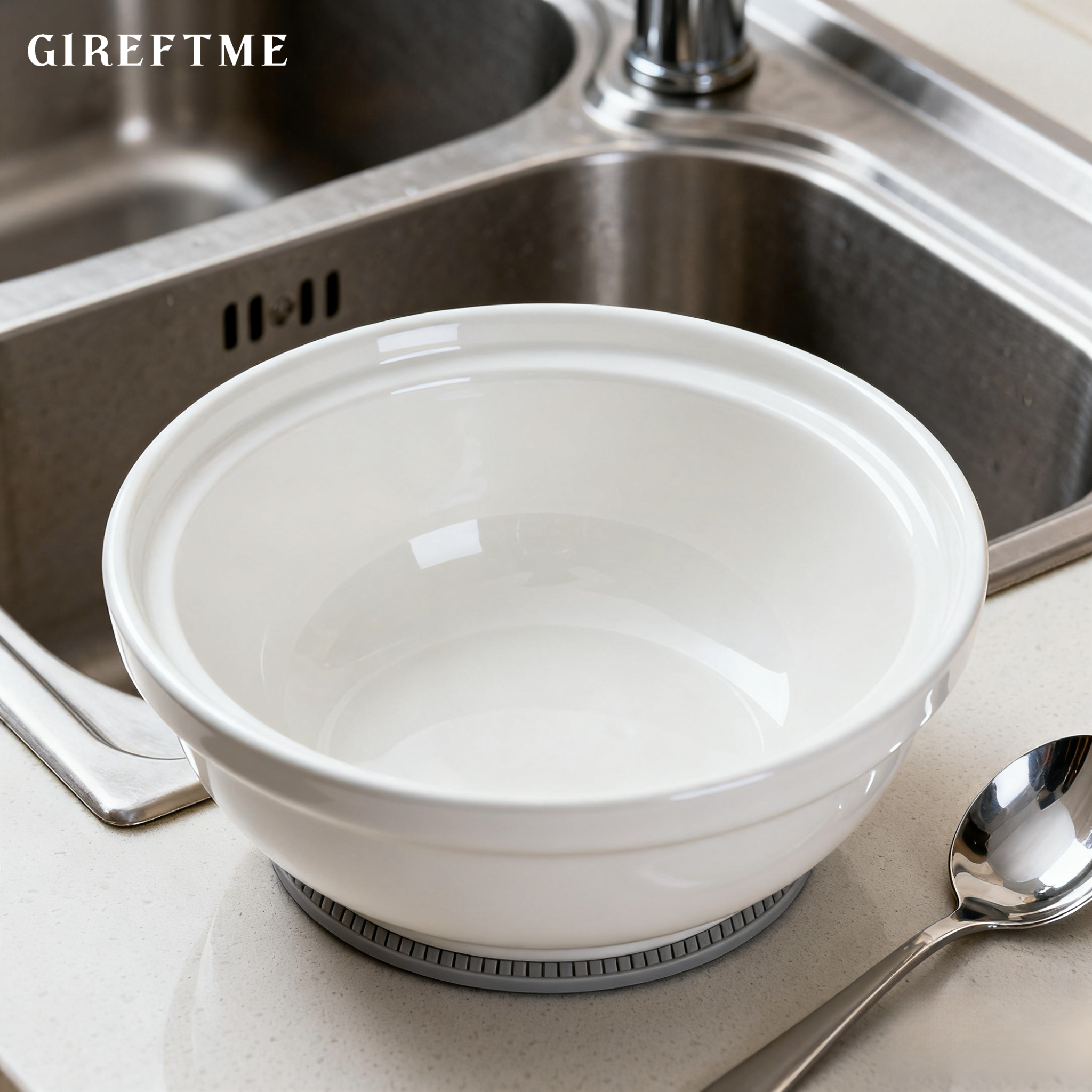 Gireftme가정용 대형 흡착식 국수그릇 (2개)