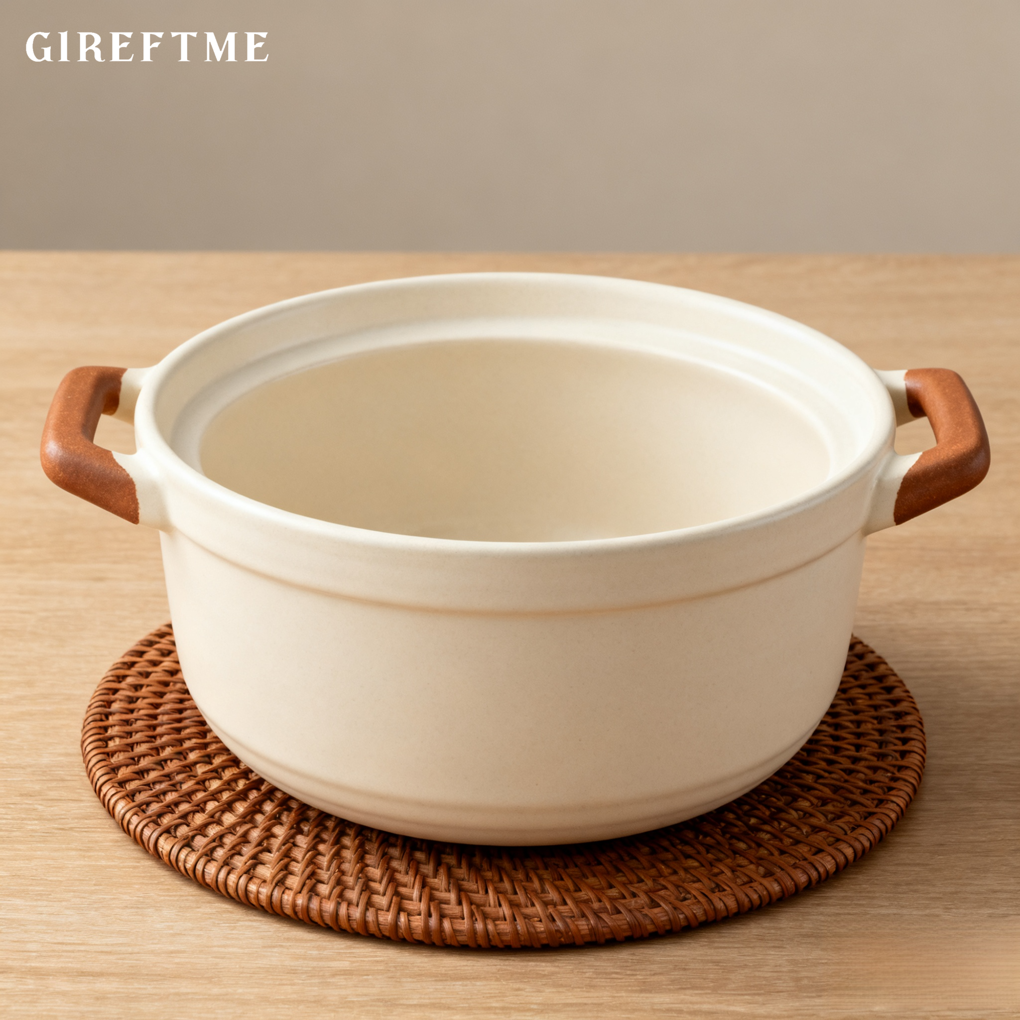 Gireftme더블 핸들 세라믹 가정용 프라이팬