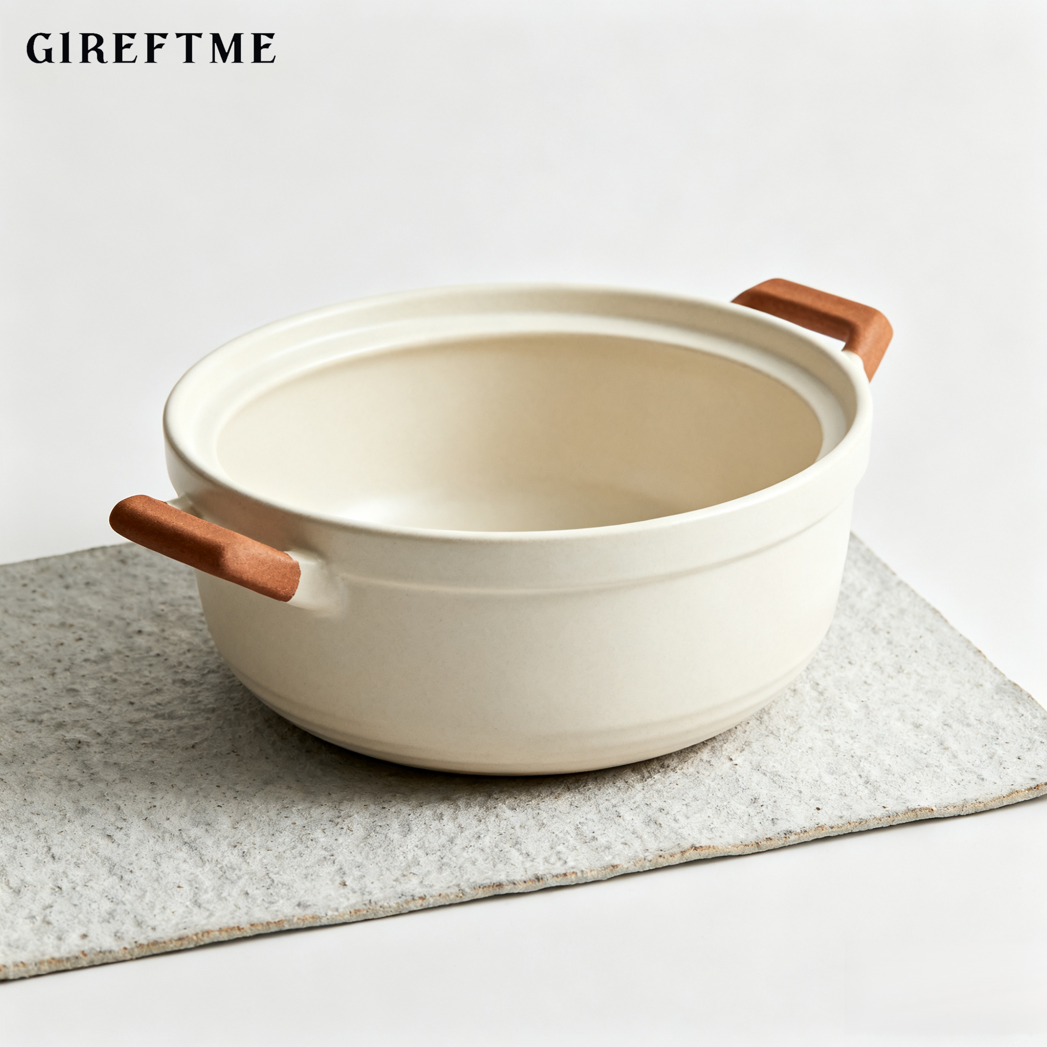 Gireftme더블 핸들 세라믹 가정용 프라이팬