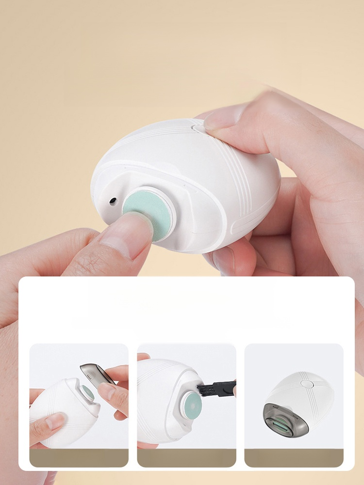 ✂️ 電動指甲刀，剪磨吸屑一體超安心✂️ ✅ HSS 鎢鋼加寬刀頭，秒剪厚硬甲/ 灰指甲，360° 打磨無毛刺