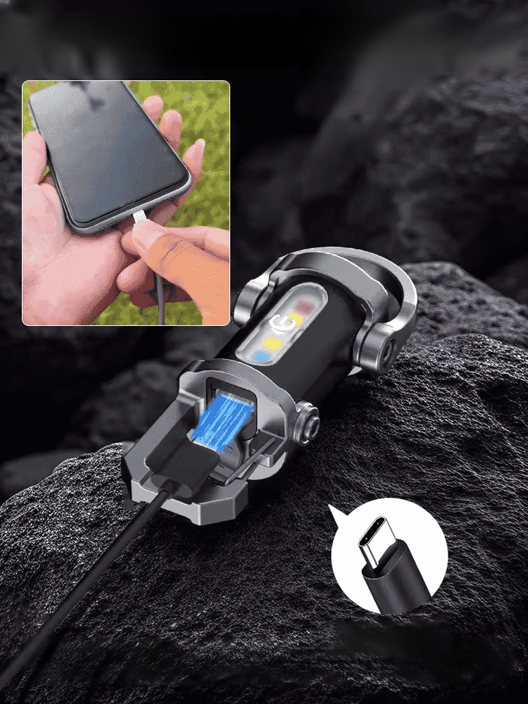 2025爆款迷你手電+充電寶，1秒撕碎黑夜，夜晚秒變白天，多種燈光隨意切換，亮度堪比汽車大燈！