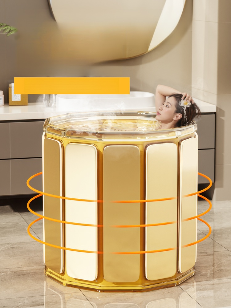 🔥【六層加厚】免安裝泡澡桶 ✅結實耐用，摺疊易收納，節省空間 🥰忙碌一天，泡個澡真的好舒服，身心很輕鬆！用它在家泡澡真的很方便！🛁