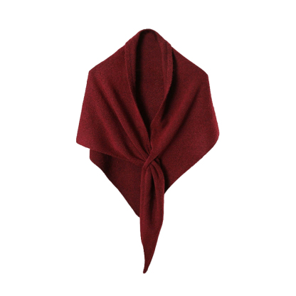 【多種穿法】秋冬羊毛三角圍巾女