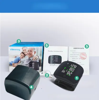 【語音大彩色螢幕】全自動手腕式電子血壓計，全自動手腕式設計，一鍵啟動 + 語音播報+精準測，輕鬆掌握血壓狀況